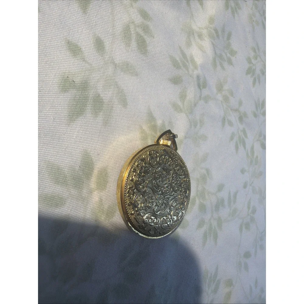 Vintage Trice Swiss Made Pendant Watch Gold Tone Roman Numeral Mechanical RUNS